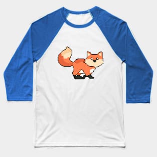 The Artful Zoo Orange fox Baseball T-Shirt